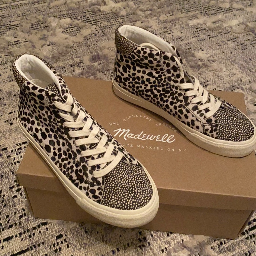Madewell Sidewalk High Top Sneaks